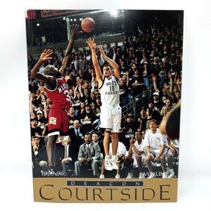 1995-96 Wake Forest Demon Deacons Vintage NCAA Basketball Program Tim Duncan HOF